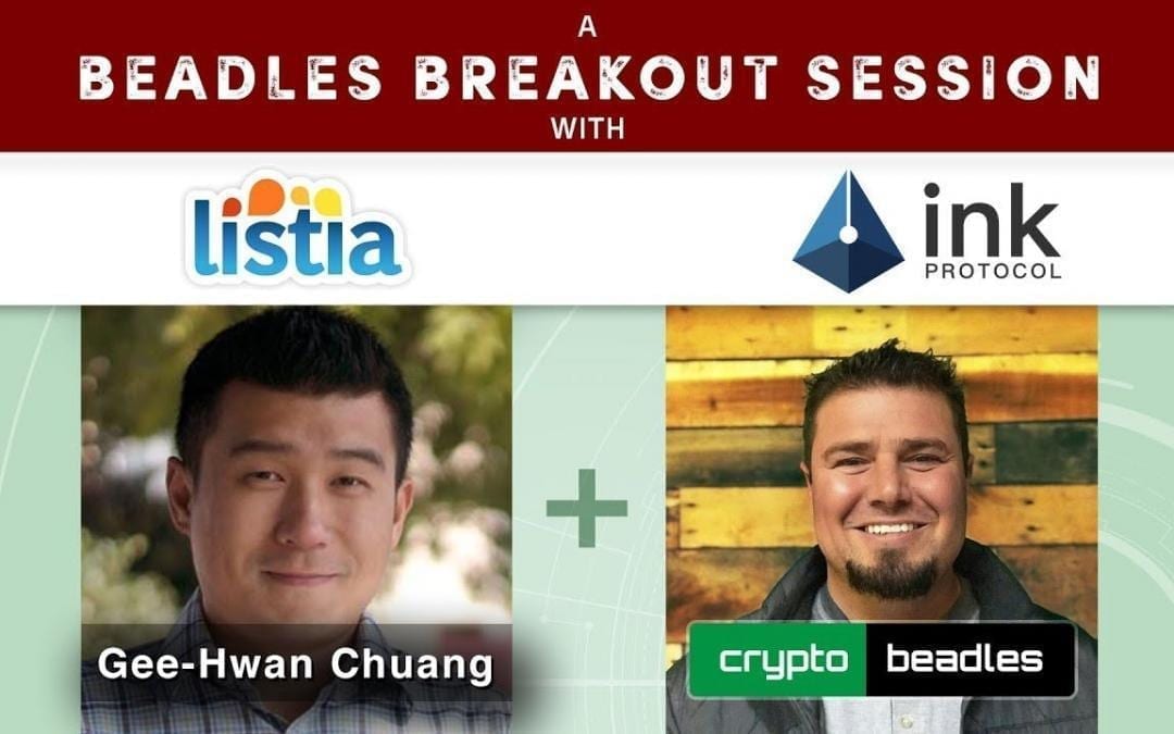 Fun Interview with Listia and XNK Ink Protocol Ceo Gee Chuang A Beadles Breakout Session