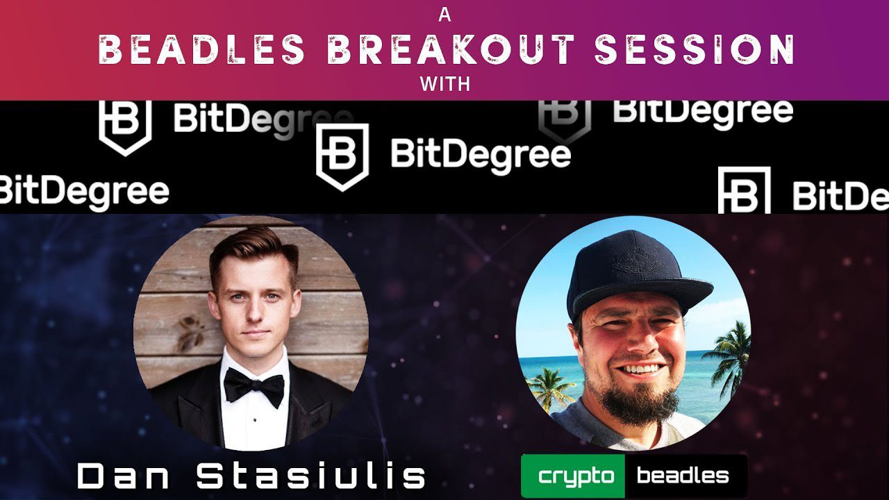 the founder Dan Stasiulis of BitDegree explain his platform that plans to disrupt colleges by helping students, teachers and employers using blockchain!